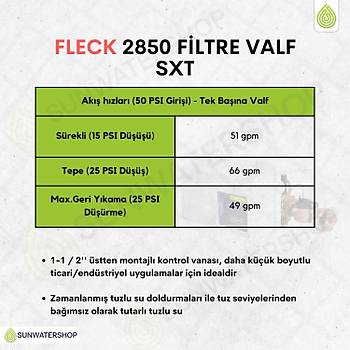 Fleck 2850 Filtre Valf SXT