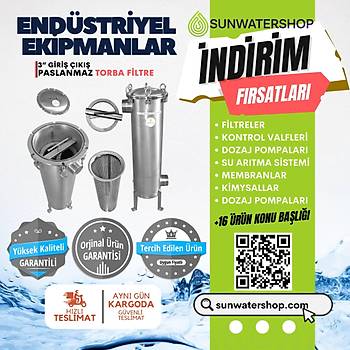 Paslanmaz Torba Filtre 3'' DN80 (Bag Filtre-Gaf Filtre)