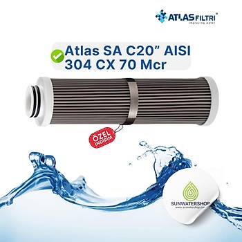 Atlas SA C20 AISI 304 CX 70 Mcr Paslanmaz elik Filtre