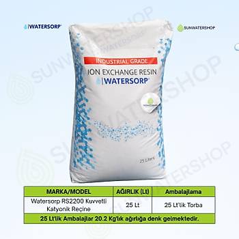 Watersorp RS2200 Kuvvetli Katyonik Re�ine