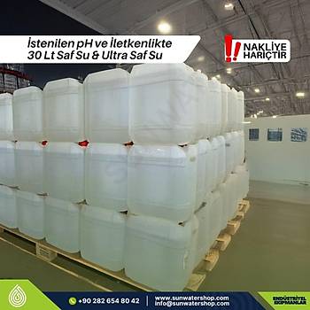 30 Lt Saf Su & Ultra Saf Su Dolumu | �stenilen pH ve �letkenlikte 30 Lt SafSu & Ultra Saf Su Dolumu | �stenilen pH ve �letkenlikte Saf Su & Yumu�ak Su & Filtre Edilmi� Ham Su &  Ultra Saf Su 30 Lt Dolumu