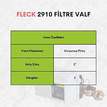 Fleck 2910 Filtre Valf