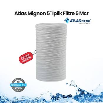 Atlas Mignon 5'' plik Filtre 5 Mcr