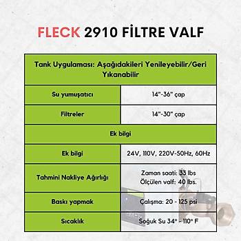 Fleck 2910 Filtre Valf