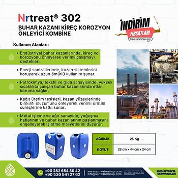 Buhar Kazan� Kire� Korozyon �nleyici Kombine ( Polimer, S�lfit, Dispersant, N�tralize Amin)
