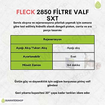 Fleck 2850 Filtre Valf SXT