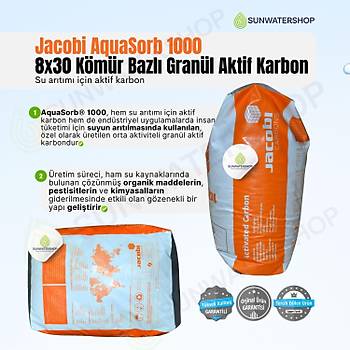 Jacobi AquaSorb 1000 8x30 Gran�l Aktif Karbon 25 kg