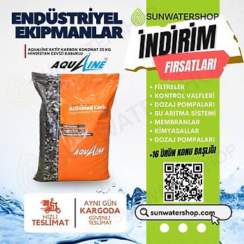 Aqualine Aktif Karbon Coconut 25 kg(Hindistan Cevizi Kabuklu)