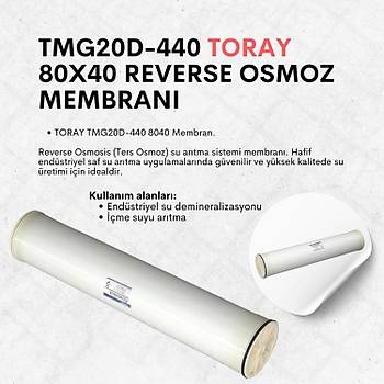 Toray TMG20D 440 8040 Reverse Osmoz  Membran�