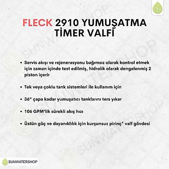 Fleck 2910 Yumu�atma 1700 Timer Valfi