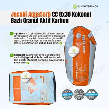 Jacobi AquaSorb CC 8x30 Kokonat Bazl� Gran�l Aktif Karbon 25 kg
