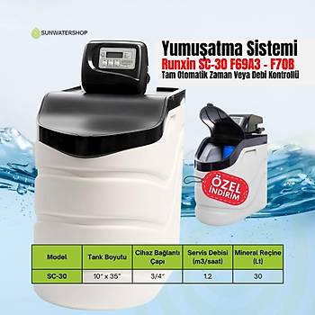Yumuatma Sistemi Runxin SC-30 F69A3 - F70B (Swan Kabinet) Tam Otomatik Zaman Veya Debi Kontroll