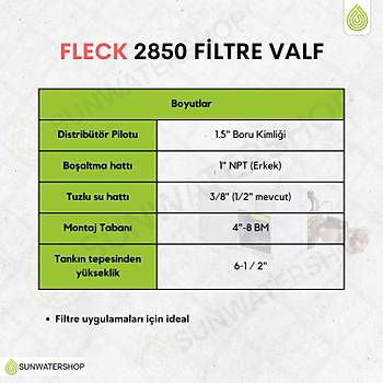 Fleck 2850 Filtre Valf