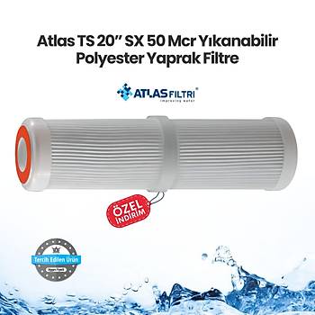 Atlas TS 20 SX 50 Mcr Ykanabilir Polyester Yaprak Filtre