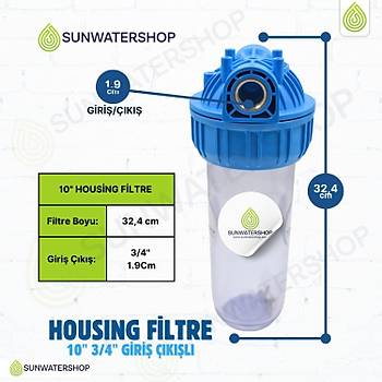 10'' Housing Filtre Kab� 3/4'' Giri� ��k��