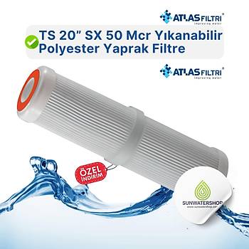 Atlas TS 20 SX 50 Mcr Ykanabilir Polyester Yaprak Filtre