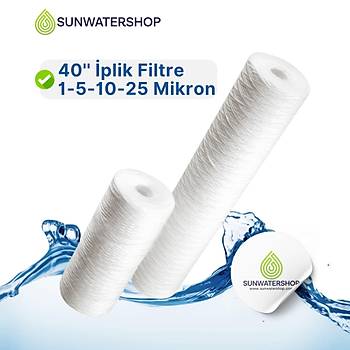 40'' plik Filtre  1-5-10-25 Mikron