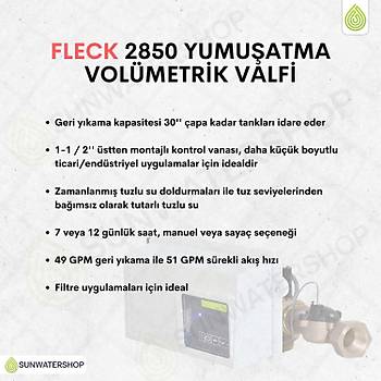Fleck 2850 Yumu�atma 1700 Vol�metrik Valfi