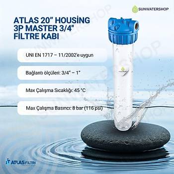 Atlas  20� Housing 3p Master 3/4'' Filtre Kab�