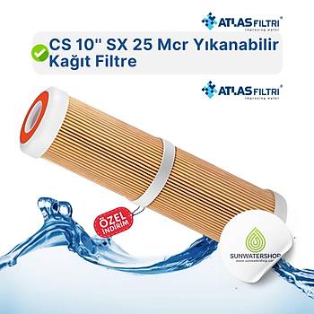 Atlas CS 10'' SX 25 Mcr Y�kanabilir Ka��t Filtre