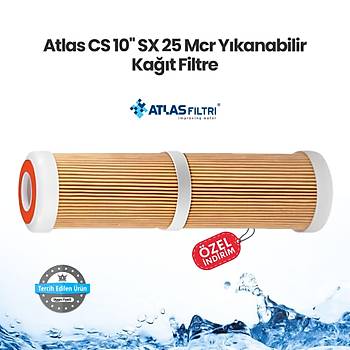 Atlas CS 10'' SX 25 Mcr Y�kanabilir Ka��t Filtre