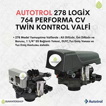 Autotrol 278 Logix 764 Performa Cv Twin Kontrol Valfi