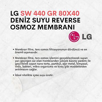 LG SW 440 GR  80x40 Deniz Suyu Reverse Osmoz Membran