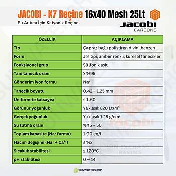 JACOBI - K7 Katyonik Reine 25Lt