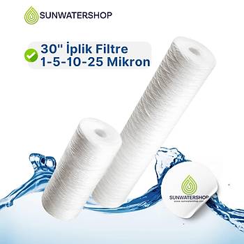 30'' plik Filtre 1-5-10-25 Mikron
