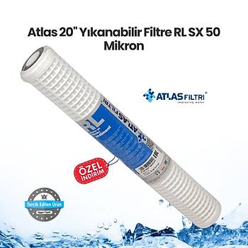 Atlas 20'' Ykanabilir Filtre  RL SX 50 Mikron