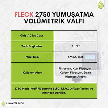 Fleck 2750 Yumu�atma 1600 Vol�metrik Valfi