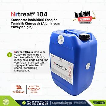 Konsantre nhibitrl Eanjr Temizlik Kimyasal (Alminyum Yzeyler in)