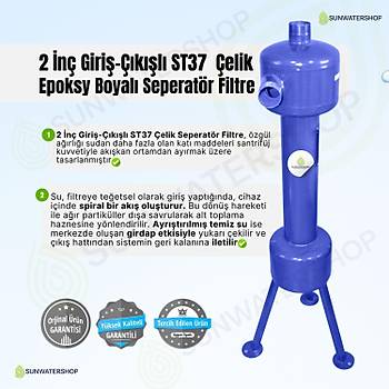 2'' ST-37 Karbon �elik Seperat�r Filtre