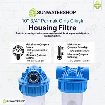 10'' Housing Filtre Kab� 3/4'' Giri� ��k��