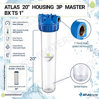 20� Housing 3P Master BX TS 1� Filtre Kab� Atlas