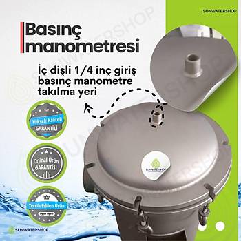 Demir Tutuculu Paslanmaz Torba Filtre 2'' DN50 (Bag Filtre-Gaf Filtre)