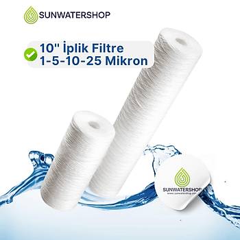 10'' plik Filtre  1-5-10-25 Mikron