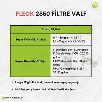 Fleck 2850 Filtre Valf