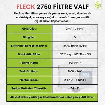 Fleck 2750 Filtre Valf