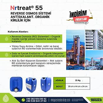 Reverse Osmoz Sistemi Antiskalant ( Organik Kirlilik ��in )