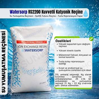 Watersorp RS2200 Kuvvetli Katyonik Re�ine