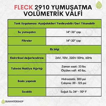 Fleck 2910 Yumu�atma 1700 Vol�metrik Valfi