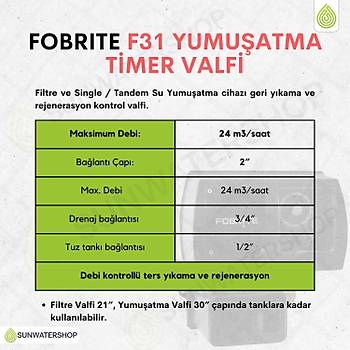 Fobrite F31 Yumu�atma Timer Valfi