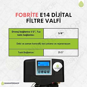 Fobrite E14 Dijital Filtre Valfi