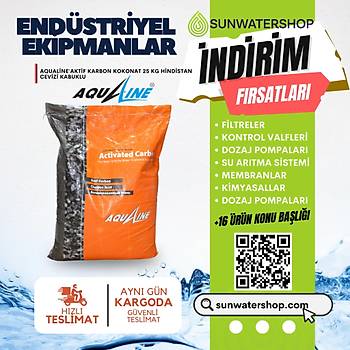 Aqualine Aktif Karbon Coconut 25 kg(Hindistan Cevizi Kabuklu)