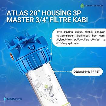 Atlas  20� Housing 3p Master 3/4'' Filtre Kab�