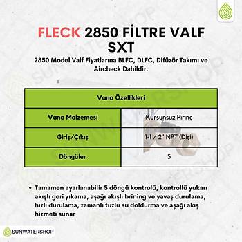 Fleck 2850 Filtre Valf SXT