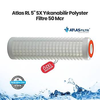 Atlas RL 5'' SX Ykanabilir Polyster Filtre 50 Mcr