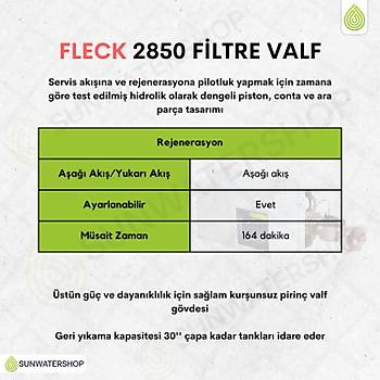 Fleck 2850 Filtre Valf