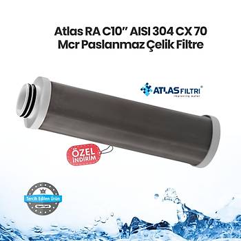 Atlas RA C10 AISI 304 CX 70 Mcr Paslanmaz elik Filtre